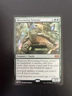 Blossoming Tortoise MTG - Wilds of Eldraine Regular Mythic Rare 163 - Image 1