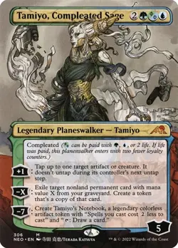 Tamiyo, Compleated Sage - Foil Extended Art NEO NM MTG - Image 1