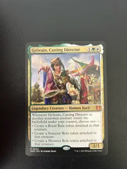 Gylwain Casting Director Commander MTG - Wilds of Eldraine Regular Mythic 04 - Image 1