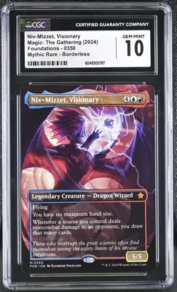NIV-MIZZET, VISIONARY Foundations Borderless Mythic CGC 10 MTG EDH - Image 1