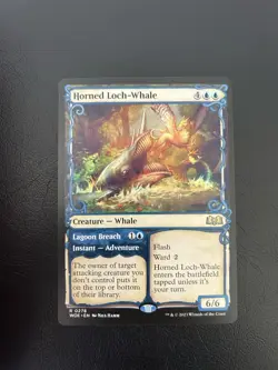 Horned Loch-Whale (Showcase) MTG - Wilds of Eldraine Regular Rare 278 - Image 1