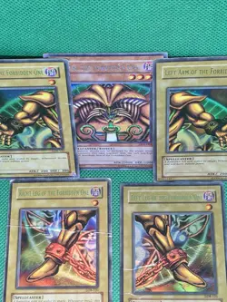 Konami Yu-Gi-Oh! Exodia the Forbidden One 5 Card Set LOB DDS Spellcaster Effect - Image 1
