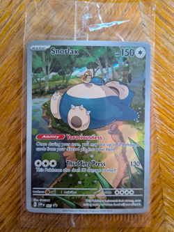Pokemon Promo 151 Snorlax #51 Full Art Foil Card Rare SEALED - Image 1