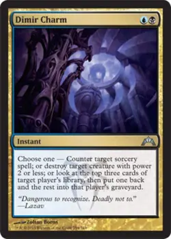 Dimir Charm -Foil Light Play MTG Gatecrash - Image 1