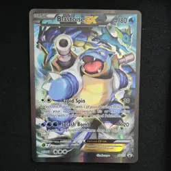 Pokemon TCG - JUMBO Blastoise EX Card Black Star Promo XY122 - Image 1