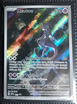 MEWTWO SVP 052 Scarlet Violet 151 Promo Illustration Rare Pokemon Card SEALED - Image 1