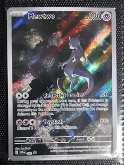 MEWTWO SVP 052 Scarlet Violet 151 Promo Illustration Rare Pokemon Card SEALED - Image 3