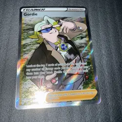 Gordie (Full Art) 201/203 Pokemon Ultra Rare SWSH07: Evolving Skies Card NM - Image 1