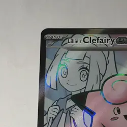 Pokemon TCG Lillie's Clefairy EX 173/159 Sv09: Holo Ultra Rare Fairy 190HP Card - Image 5