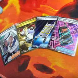 Pokemon TCG Trainer Holo Full Art 4-Card Lot Cyrano 230/191 + Switch 206/165 - Image 1