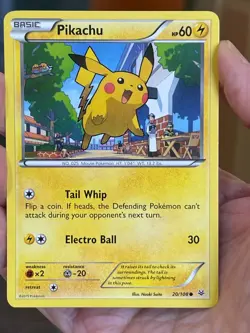 POKEMON PIKACHU 20/108 COMMON ROARING SKIES NM CARD - Image 1