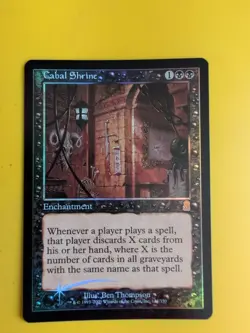 Cabal Shrine. Enchantment MTG Card. Odyssey.Old Border FOIL. - Image 1