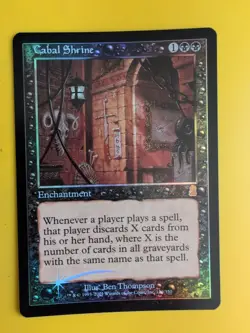 Cabal Shrine. Enchantment MTG Card. Odyssey.Old Border FOIL. - Image 2
