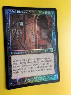 Cabal Shrine. Enchantment MTG Card. Odyssey.Old Border FOIL. - Image 4