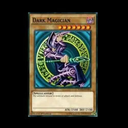 1996 Yu-Gi-Oh! Dark Magician Card YGLD-ENA03 Common 1st Edition - Image 1