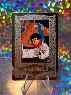 Dragon Ball Z Platinum Silver Foil Card PC-03 1994 Vtg Japan Krillin Amada Toei - Image 1