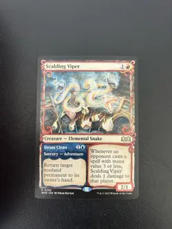 Scalding Viper (Showcase) MTG - Wilds of Eldraine Regular Rare 295 - Image 1