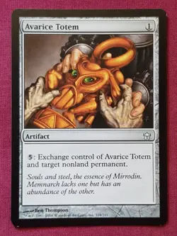 Magic The Gathering FIFTH DAWN AVARICE TOTEM artifact card MTG - Image 1