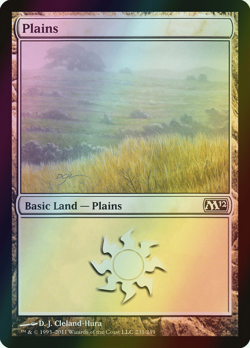 MTG Plains (231) Foil ** Magic 2012 ** English (NM) - Image 1