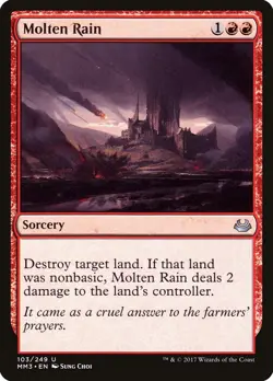 MTG Molten Rain ** Modern Masters 2017 ** English (NM) - Image 1