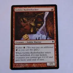 1x Goblin Bushwhacker (125) Zendikar MTG Magic the Gathering - Image 1
