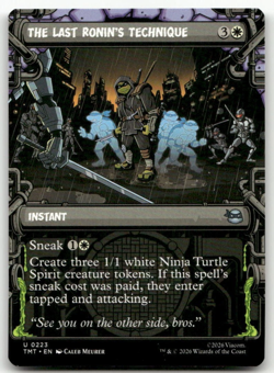 The Last Ronin's Technique (Showcase) #223 (NM) TMT Magic MTG - Image 1