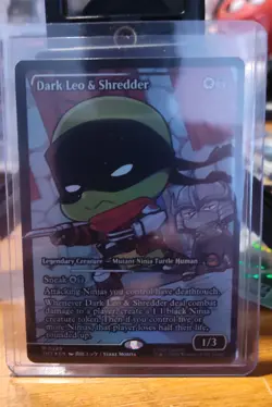 Dark Leo & Shredder (Showcase) Teenage Mutant Ninja Turtles Foil - Image 1