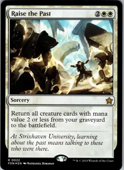 Raise the Past Foundations Rare NM Magic: The Gathering 22 Foil - Image 1