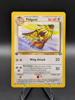 Pokemon 1st Edition Pidgeot 24/64 Jungle TCG Vintage 1999 WOTC - Image 1