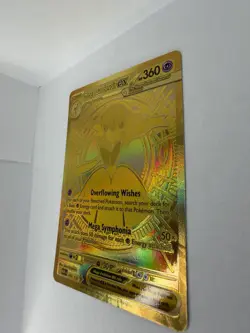 Pokemon Mega Gardevoir EX Full Art Gold Foil Mega Hyper Rare Me01 187/132 - Image 4