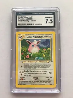 Light Wigglytuff Pokemon 2002 Neo Destiny 54/105 Cgc 7.5 NM! Read Desc! - Image 1