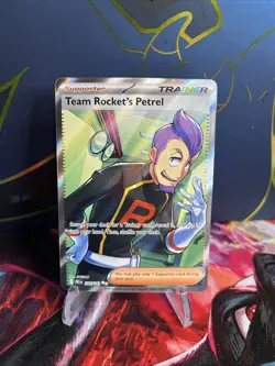 Pokemon TCG Destined Rivals Team Rocket’s Petrel Ultra Rare Full Art #226/182 - Image 1