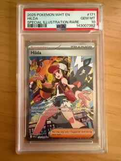 Pokemon Hilda Sir White Flare 171/086 SV PSA 10 - Image 1