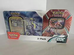 Pokemon Miraidon & Koraidon ex Costco 2-Pack Tins Sealed 9 Booster Packs - Image 1
