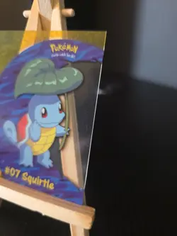 2000 TOPPS Pokemon #07 Squirtle PC4 TV Animation CLEAR ACETATE Card - Image 3