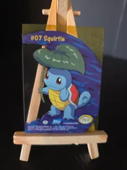 2000 TOPPS Pokemon #07 Squirtle PC4 TV Animation CLEAR ACETATE Card - Image 4
