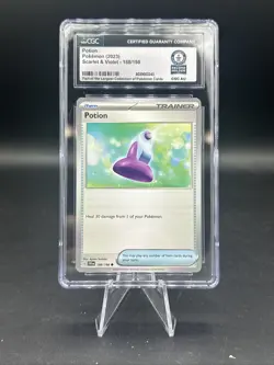 Pokemon TCG Potion 188/198 CGC Guinness World Record 1/1 - Image 1
