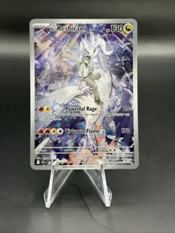 Pokemon N's Reshiram 167/159 Sv09 Illustration Rare Full Art Holo E - Image 1