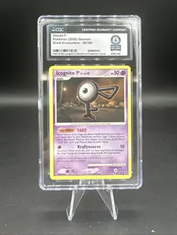 Pokemon TCG Unown 56/106 German CGC Guinness World Record 1/1 - Image 1