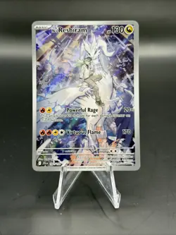 Pokemon N's Reshiram 167/159 Sv09 Illustration Rare Full Art Holo F - Image 1
