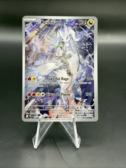 Pokemon N's Reshiram 167/159 Sv09 Illustration Rare Full Art Holo D - Image 1