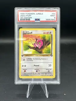 1999 Pokemon Jungle Jigglypuff 1st Edition #54 PSA 9 - Image 1