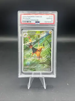 2024 Pokemon TWM EN Heliolisk Illustration Rare #177 PSA 10 - Image 1