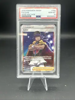 2020 Pokemon SWSH FA/Leon Vivid Voltage PSA 10 - Image 1