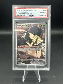 2024 Pokemon TWM EN Poltchageist Illustration Rare PSA 10 - Image 1