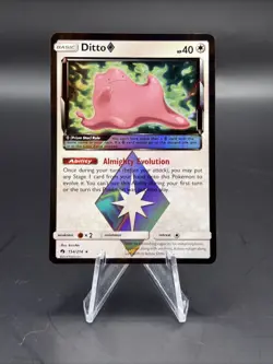 Pokemon TCG Ditto Prism Star 154/214 Lost Thunder English A - Image 1