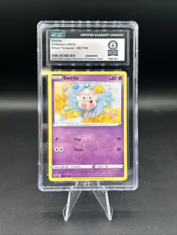 Pokemon TCG Swirlix 083/195 CGC Guinness World Record 1/1 - Image 1