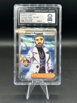 Pokemon TCG Professor's Research 241/198 CGC Guinness World Record 1/1 - Image 1