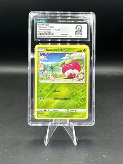 Pokemon TCG Bounsweet 17/236 Reverse Holo CGC Guinness World Record 1/1 - Image 1