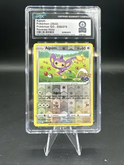 Pokemon TCG Aipom 056/078 Reverse Holo CGC Guinness World Record 1/1 - Image 1
